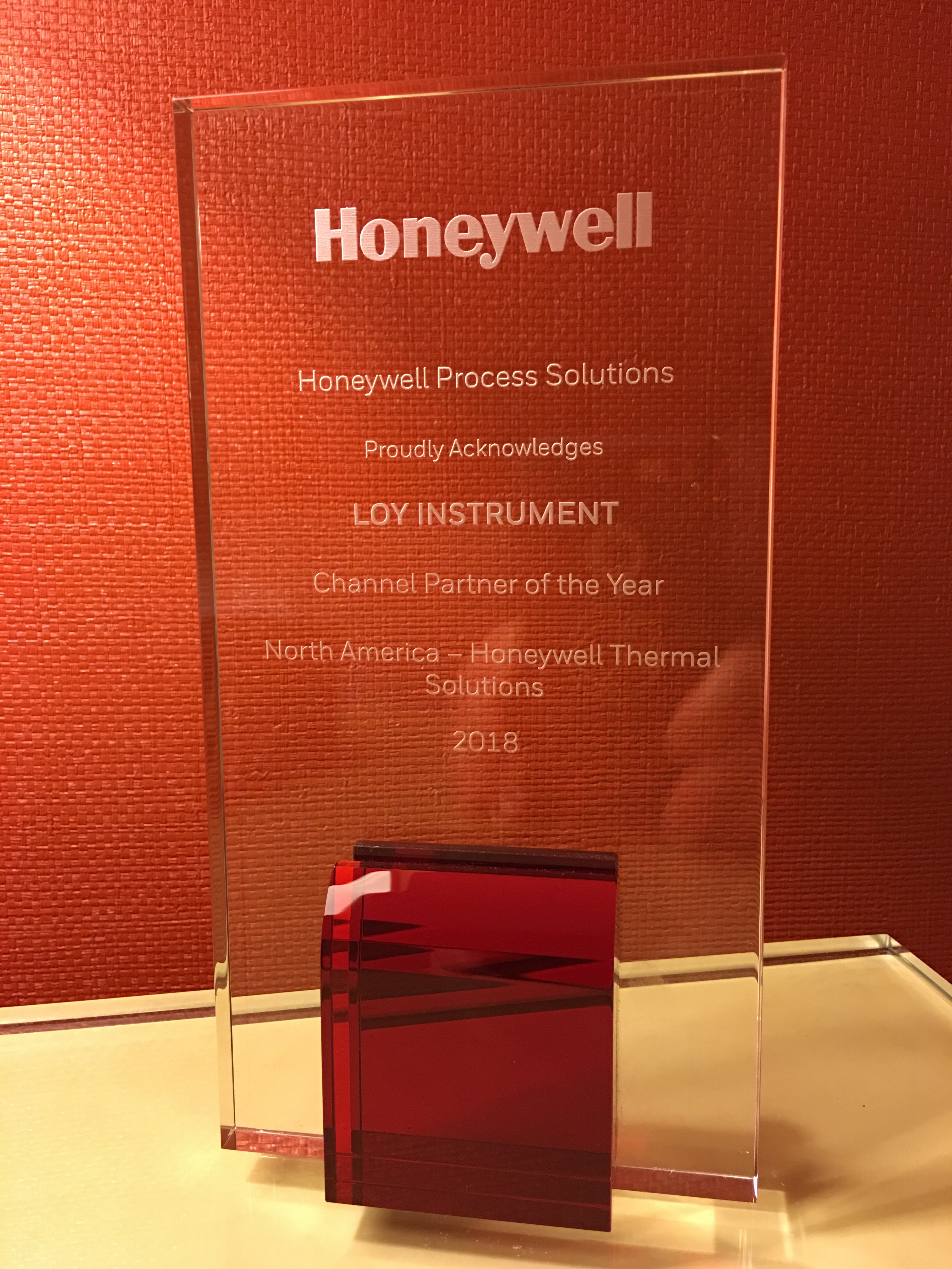 Honeywell Thermal Solutions Channel Partner Of The Year 